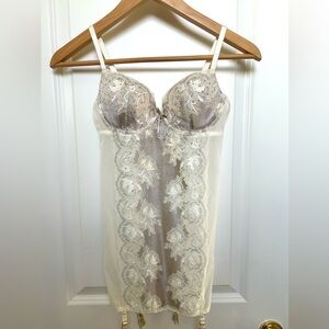 Victoria's Secret Lace Garter Slip